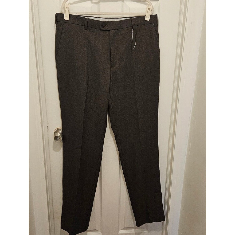 Peter Millar Brown Men's Dress Pants - Classic Flat Front